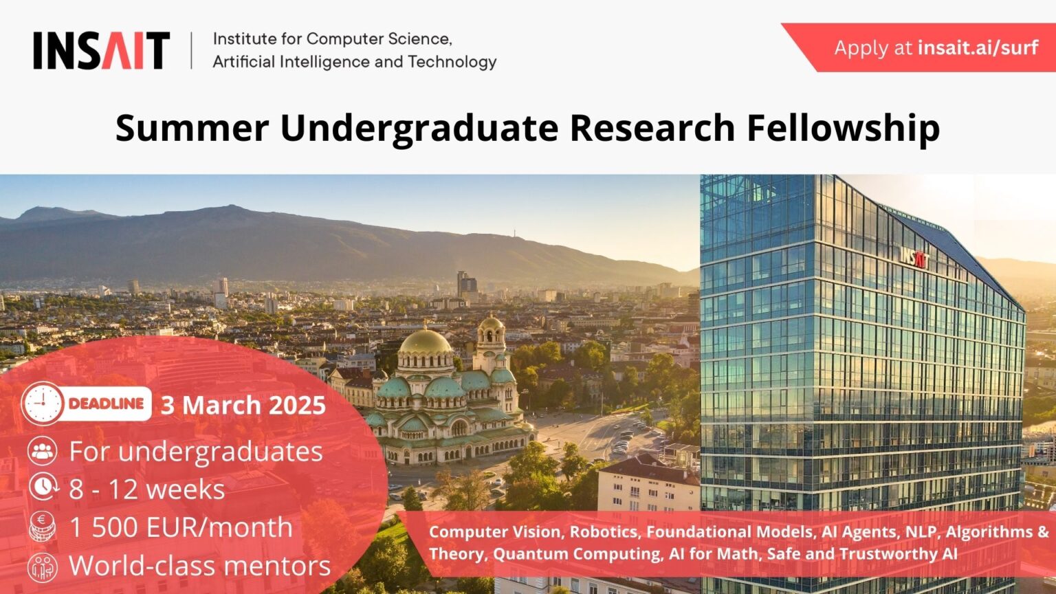 Summer Undergraduate Research Fellowship (SURF) 2025 – Apply Now