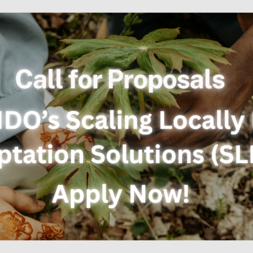 🌱 Call for Proposals: UNIDO’s Scaling Locally Led Adaptation Solutions (SLLAS) – Apply Now!
