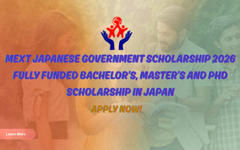 MEXT Japanese Government Scholarship 2026 (Embassy Track) – Fully Funded Study in Japan