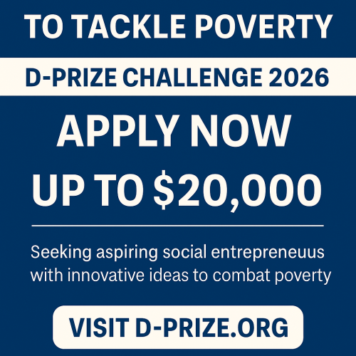 Win Seed Funding to Tackle Poverty: D-Prize Challenge 2026 Now Open for Applications