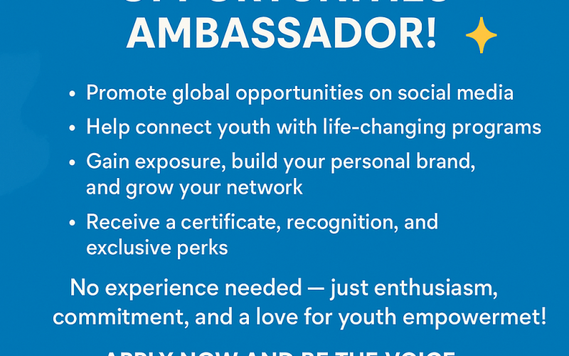 Be a Changemaker: Join Global Youth Opportunities as a Social Media Promoter!